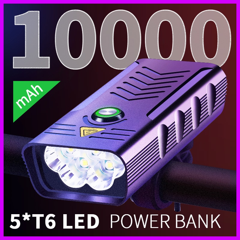 10000mAh  Ʈ USB  5 * T6 LED  ..